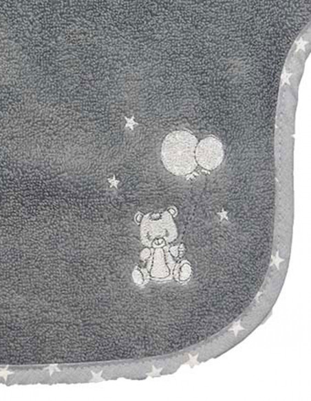 Bavoir Bébé à Manche BABY SOFT OURS Coton Peigné, Bavoirs