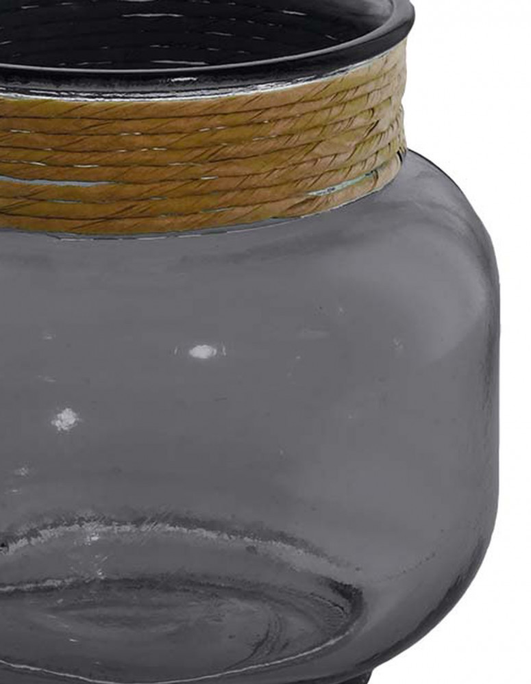 Photophore décoratif raffia PEROUGES