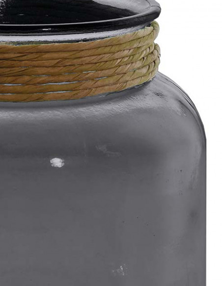 Photophore décoratif raffia PEROUGES