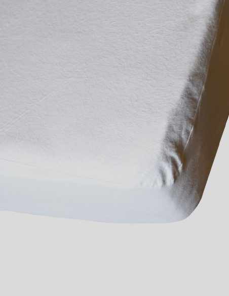 Protège Matelas - Grand Bonnet 30 cm - 160gr/m² CONFORT PLUS Coton,...