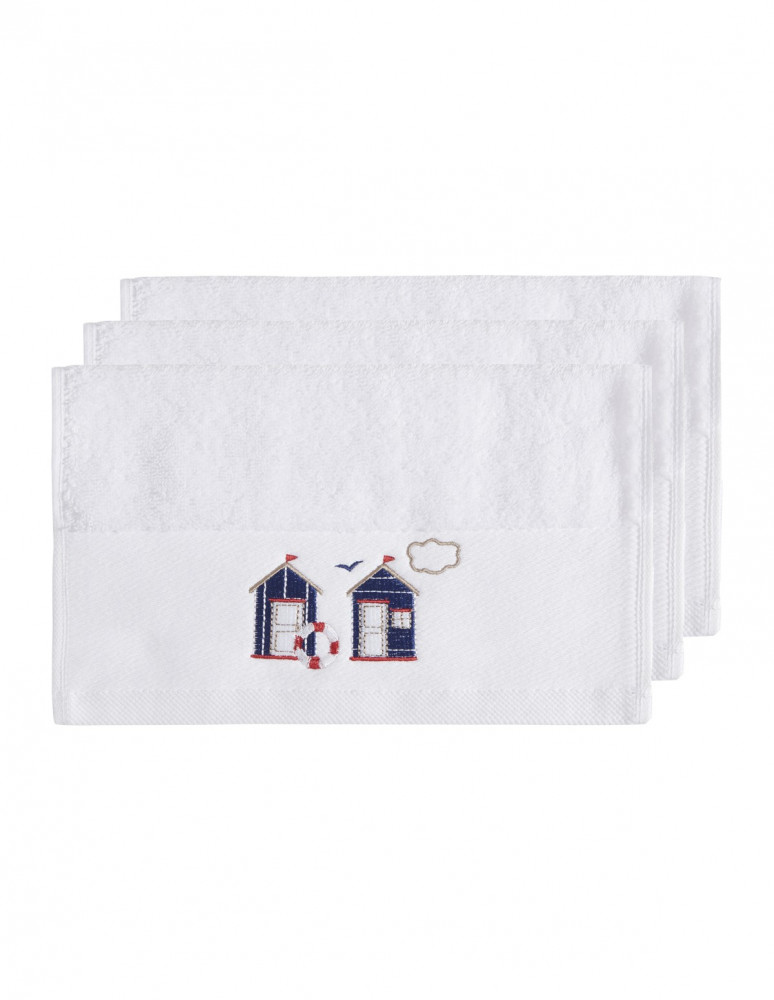 30 x 50 cm Lot de 10 serviettes pour invités douces 100 /% coton confortables et absorbantes anthracite