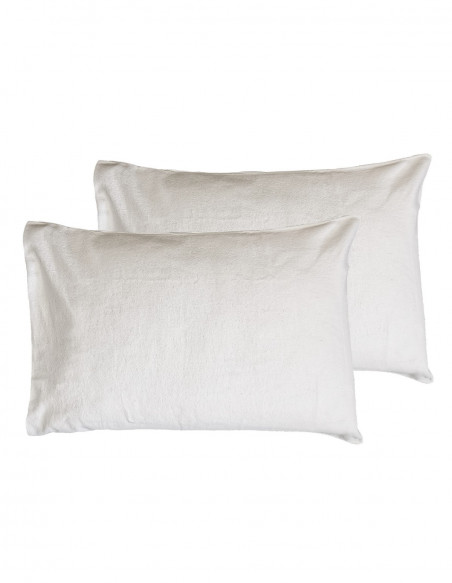 Lot de 2 Protège Oreillers Coton Bio 200gr/m² ORGANIKA SUPREME, Ore...