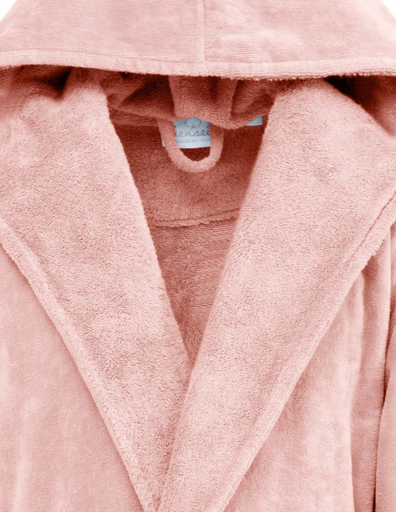 Peignoir Capuche Velours Uni CONSTANCE, Peignoirs de bain