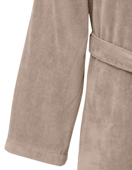 Peignoir Capuche Velours Uni CONSTANCE, Peignoirs de bain