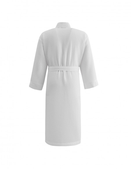 Peignoir long nid d'abeille col piqué de coton 210gr/m² SPA, Peigno...
