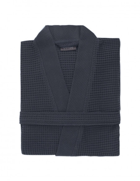 Peignoir long nid d'abeille col piqué de coton 210gr/m² SPA, Peigno...