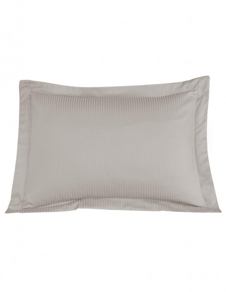 Lot de 2 Taies d'oreiller Rayées Satin de Coton 120 fils/cm² VERSAI...