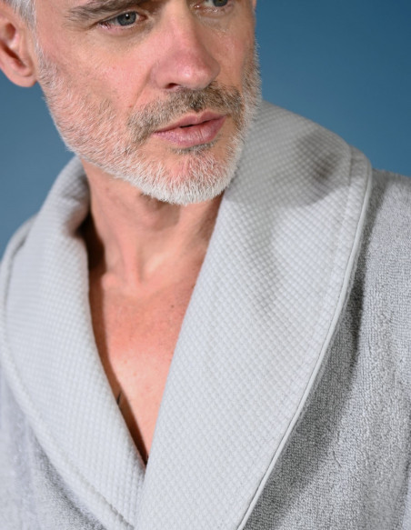 Peignoir de bain mixte col châle 450gr/m² SENSOFT, Peignoirs de bain