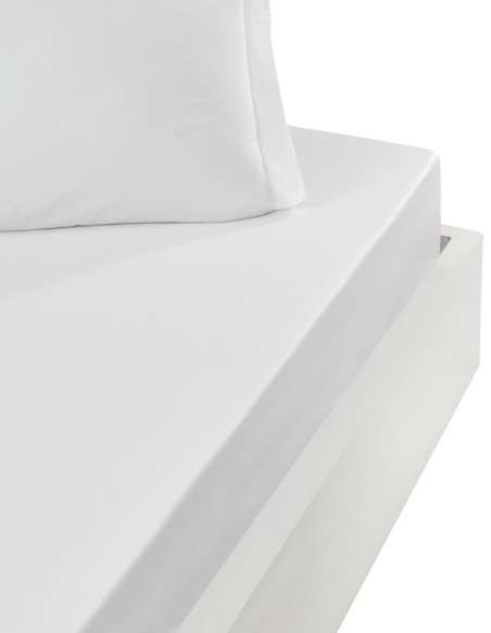 Drap housse bonnet 40cm en percale coton SOFT PERCALE PLUS