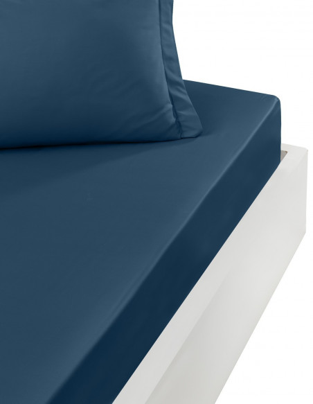 Drap housse bonnet 40cm en percale coton SOFT PERCALE PLUS