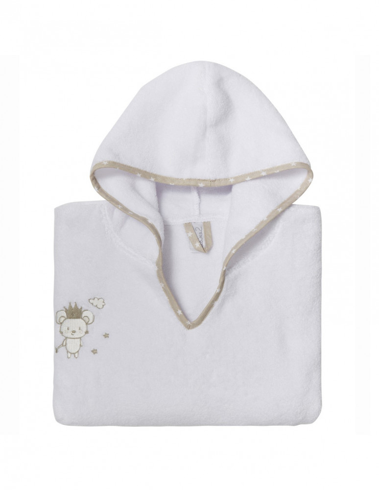 Poncho Enfant BABY SOFT MOUSE STICK Coton Peigné, Ponchos