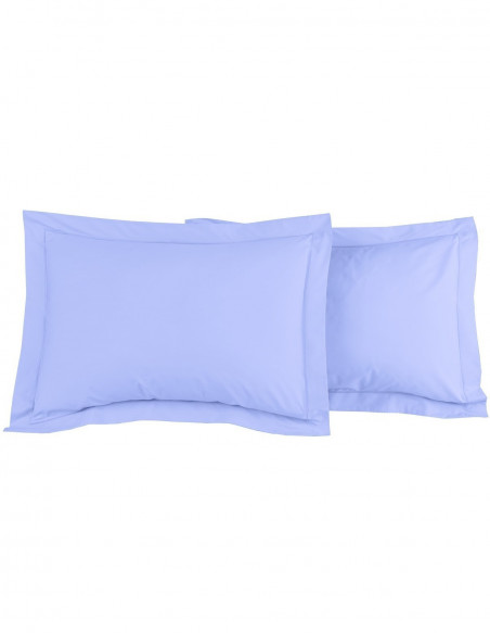 Lot de 2 Taies D'oreiller Unie Percale EASY CARE 80 fils/cm² SENSEI...