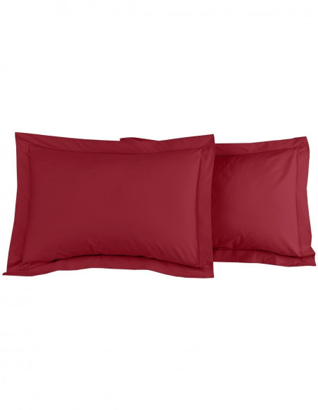 Lot de 2 Taies D'oreiller Unie Percale EASY CARE 80 fils/cm² SENSEI...