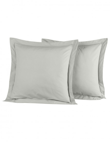 Lot de 2 Taies D'oreiller Unie Percale EASY CARE 80 fils/cm² SENSEI...