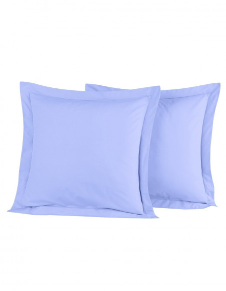 Lot de 2 Taies D'oreiller Unie Percale EASY CARE 80 fils/cm² SENSEI...