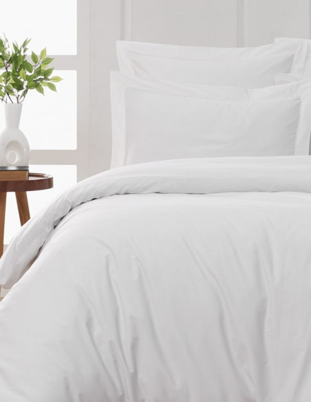 Lot de 2 Taies D'oreiller Unie Percale EASY CARE 80 fils/cm² SENSEI...