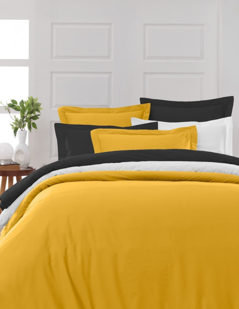 Lot de 2 Taies D'oreiller Unie Percale EASY CARE 80 fils/cm² SENSEI...