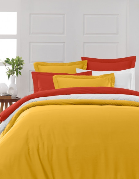 Drap Plat Uni Percale EASY CARE 80 fils/cm² SENSEI SOFT, Draps plats