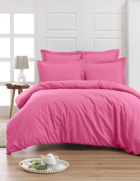 Housse de Couette Unie Percale EASY CARE 80 fils/cm² SENSEI SOFT, H...