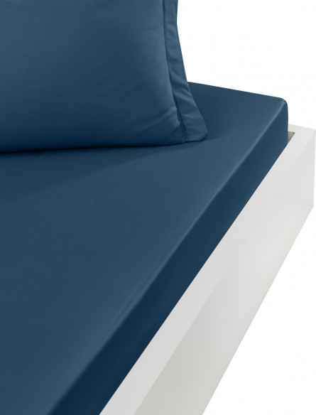 Drap Housse Uni Percale - Grand Bonnet - EASY CARE 80 fils/cm² SENS...