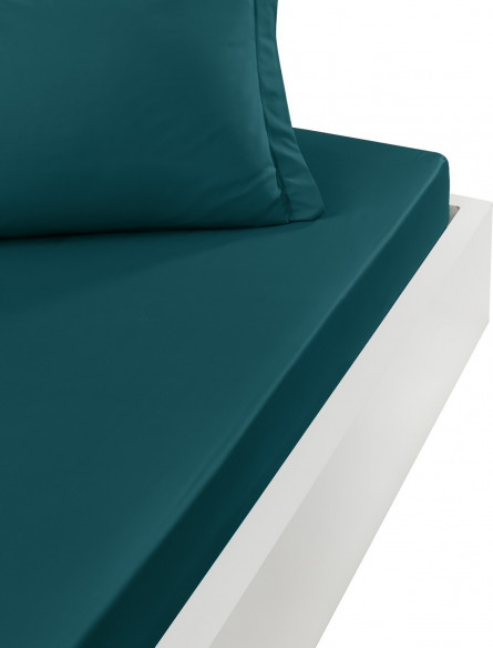 Drap Housse Uni Percale - Grand Bonnet - EASY CARE 80 fils/cm² SENS...