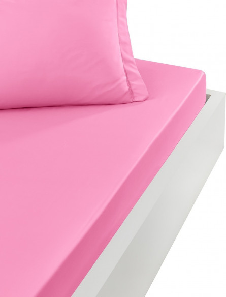 Drap Housse Uni Percale - Grand Bonnet - EASY CARE 80 fils/cm² SENS...