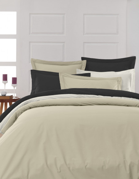 Drap Housse Uni Percale - Grand Bonnet - EASY CARE 80 fils/cm² SENS...