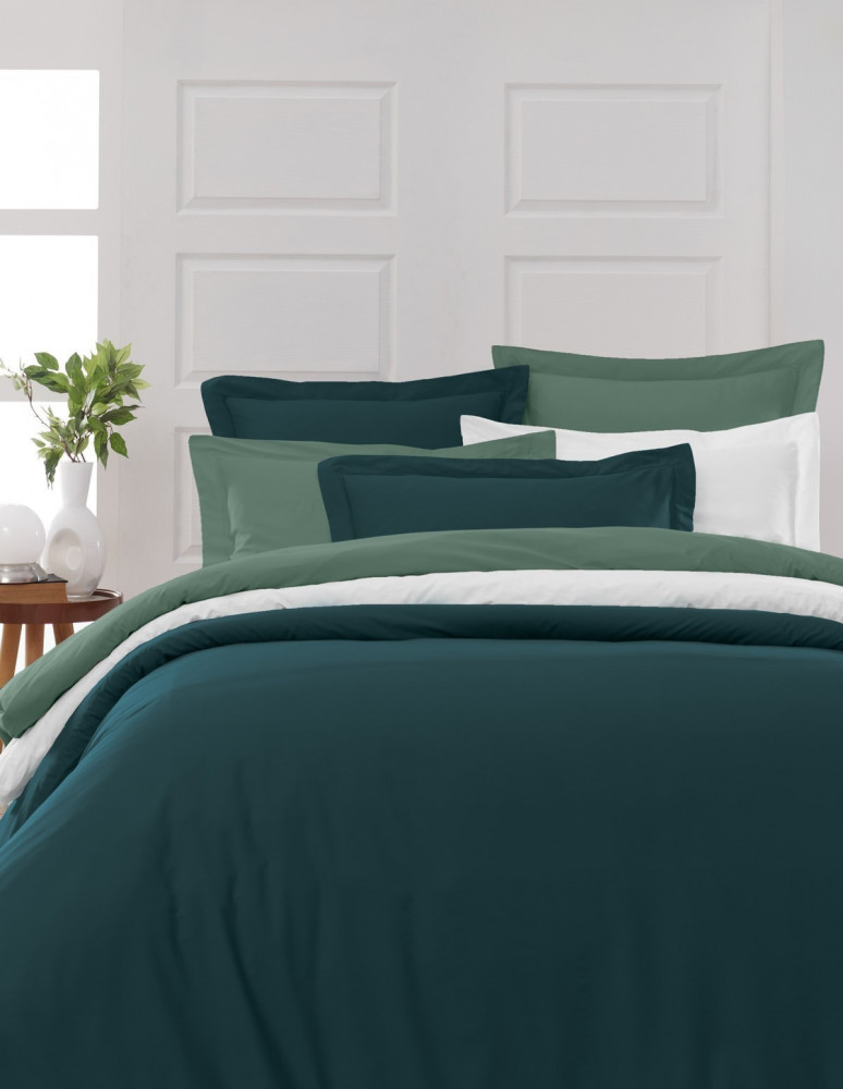 Drap Housse Uni Percale - Grand Bonnet - EASY CARE 80 fils/cm² SENS...