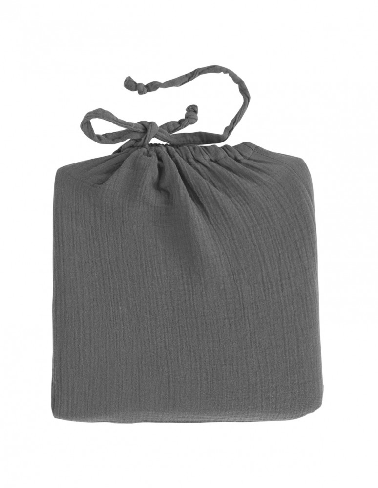 Drap housse en gaze de coton bonnet...