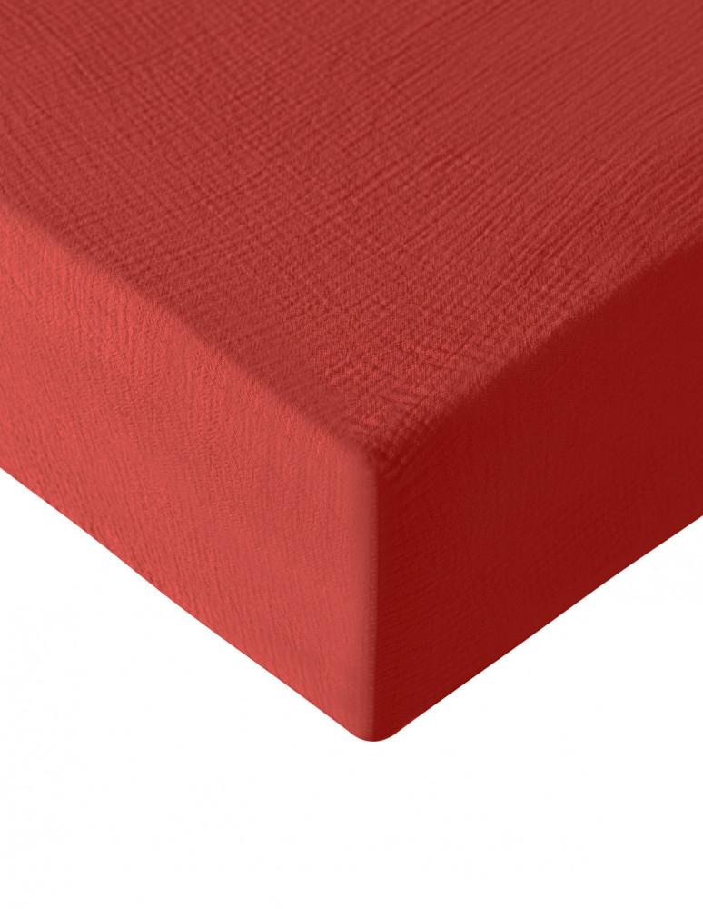 Drap housse en gaze de coton bonnet...