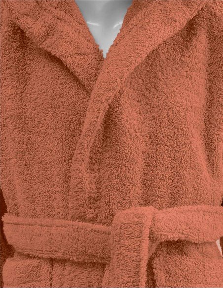 Peignoir de bain enfant à capuche uni 450 gr/m² LUXURY