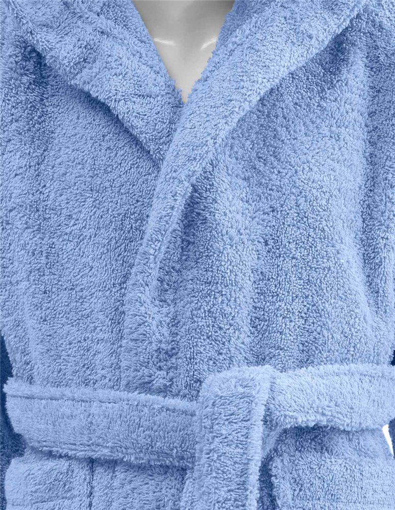 Peignoir de bain enfant à capuche uni 450 gr/m² LUXURY