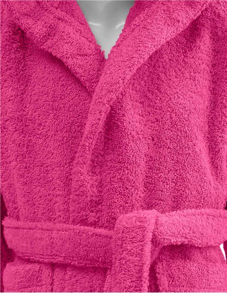 Peignoir de bain enfant à capuche uni 450 gr/m² LUXURY