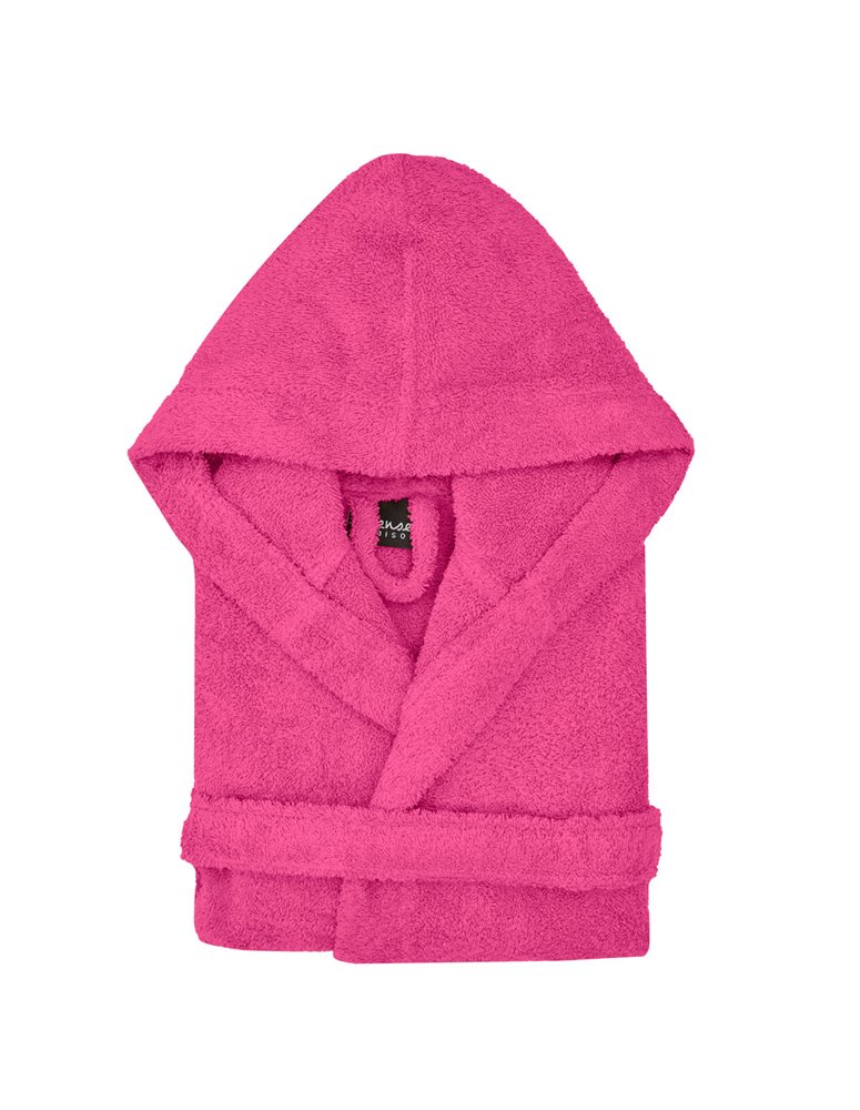 Peignoir de bain enfant à capuche uni 450 gr/m² LUXURY