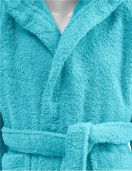 Peignoir de bain enfant à capuche uni 450 gr/m² LUXURY