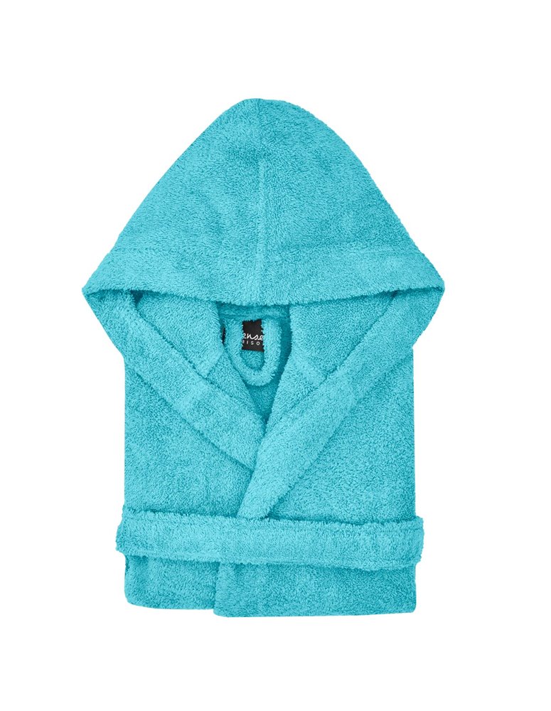 Peignoir de bain enfant à capuche uni 450 gr/m² LUXURY
