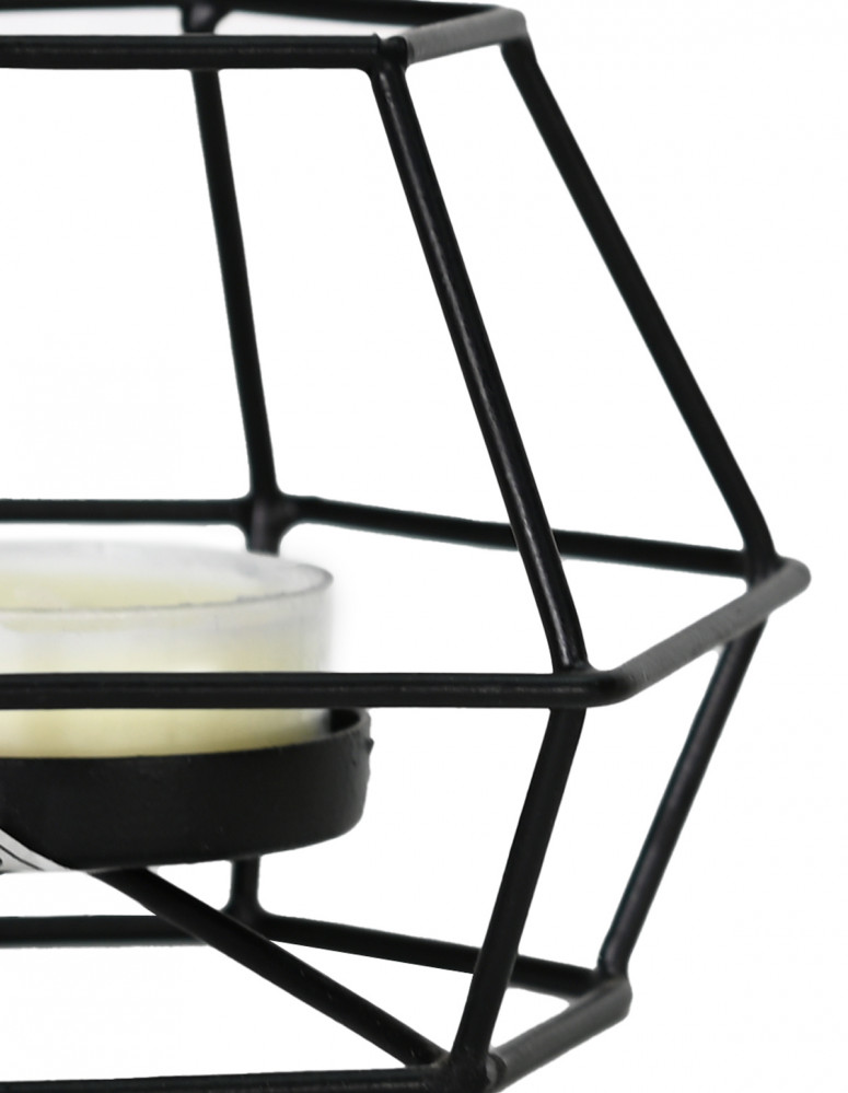 Photophore en métal 10 cm KUNDA BLACK