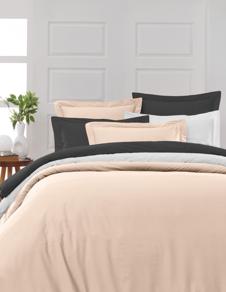 Drap housse en percale de coton...