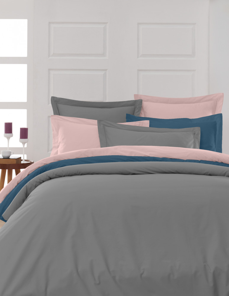 Taie de traversin en percale de coton...