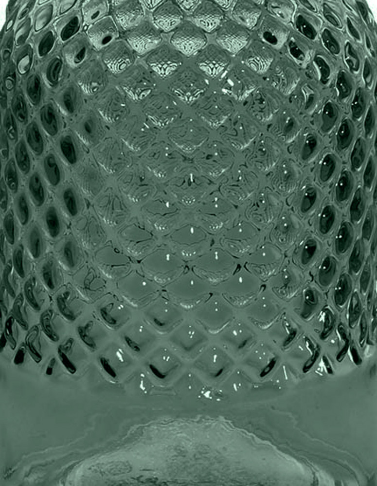 Vase bouteille en verre recyclé DIAMOND