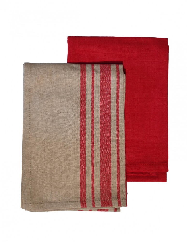 Lot de 4 torchons coton PURELIFE