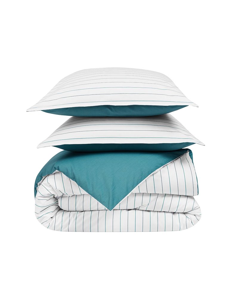 2 taies d'oreillers percale de coton HOSSEGOR