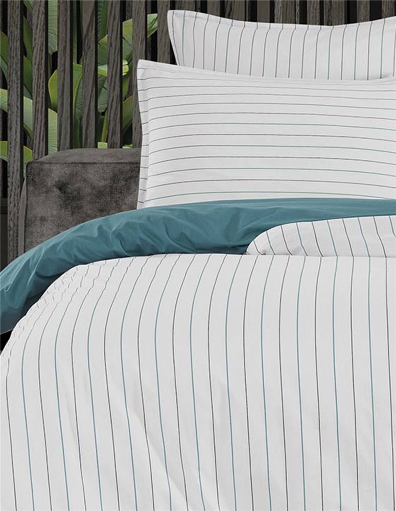 2 taies d'oreillers percale de coton HOSSEGOR