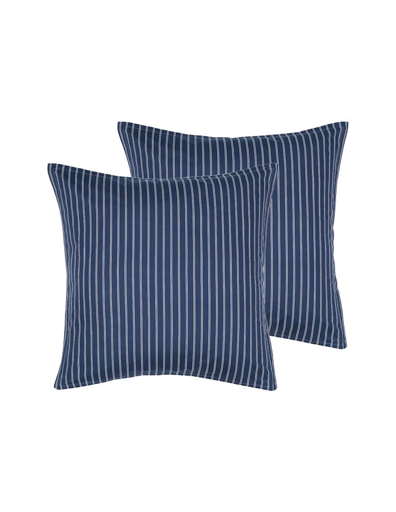 Parure housse de couette percale de coton avec 2 taies 65x65cm LINQUIST