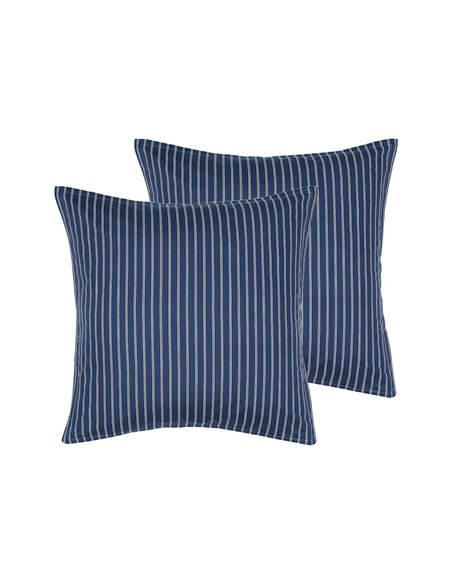 Parure housse de couette percale de coton avec 2 taies 65x65cm LINQUIST