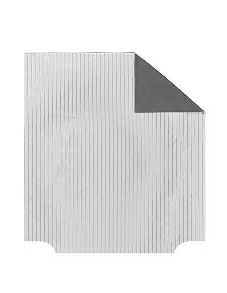 Parure housse de couette percale de coton avec 2 taies 65x65cm TOLSTA