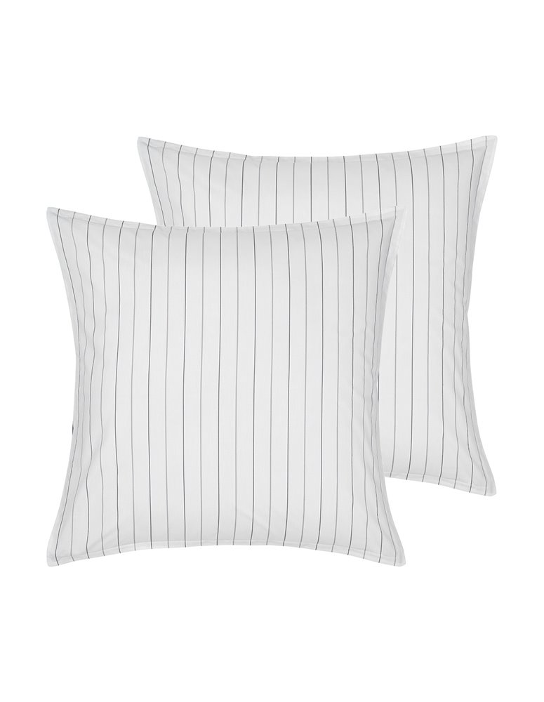 Parure housse de couette percale de coton avec 2 taies 65x65cm TOLSTA