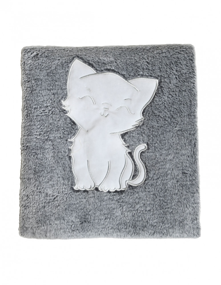 Plaid polaire doux & chaud MINOU MIAOU