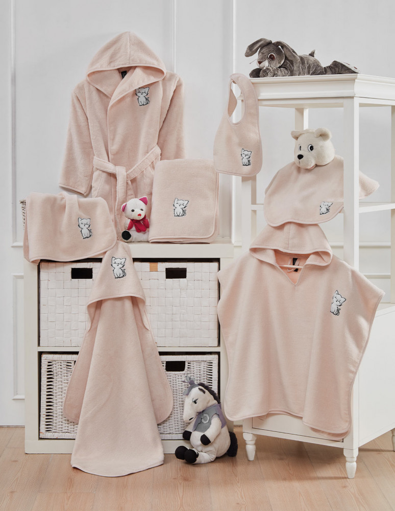 Poncho de bain enfant 4/8 ans coton...