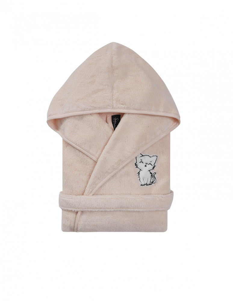 Peignoir enfant en coton peigné Zéro...